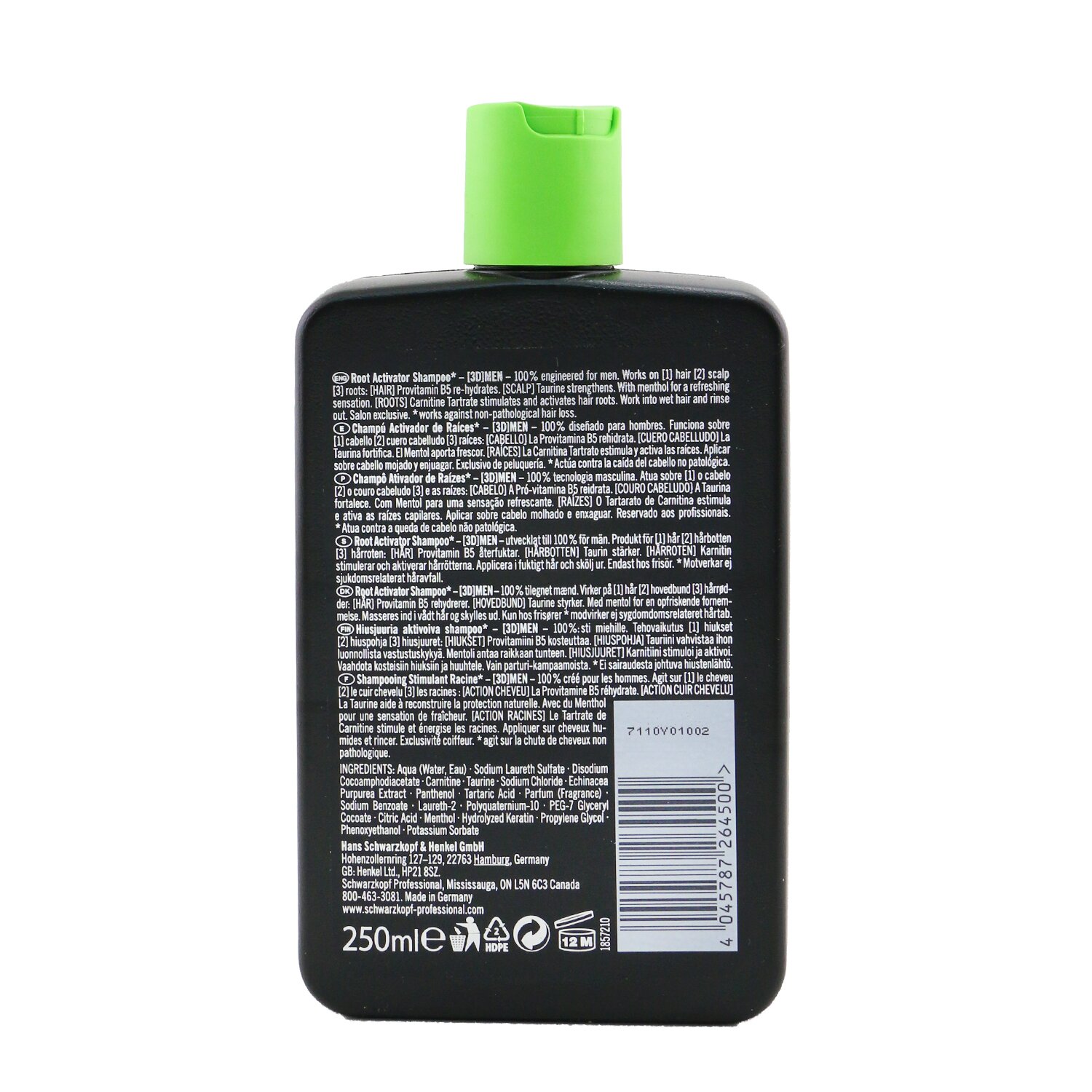 Schwarzkopf [3D] Men Root Activator Shampoo 250ml/8.4oz