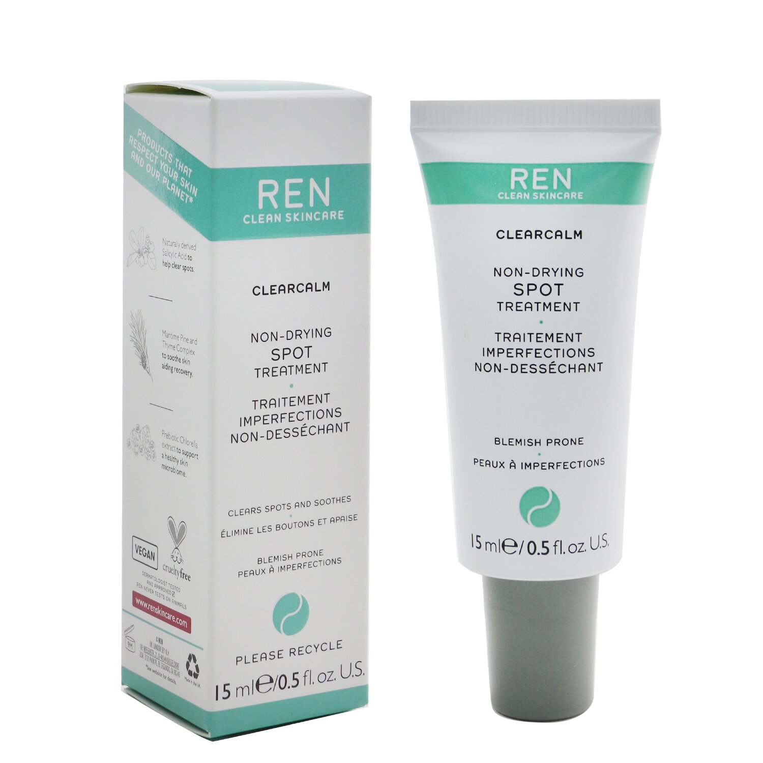Ren Clearcalm Non-Drying Spot Treatment 15ml/0.5oz