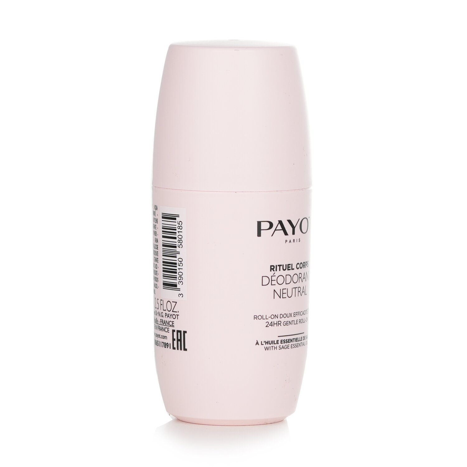 Payot Rituel Corps Deodorant Neutral 24HR Gentle Roll-On 75ml/2.5oz