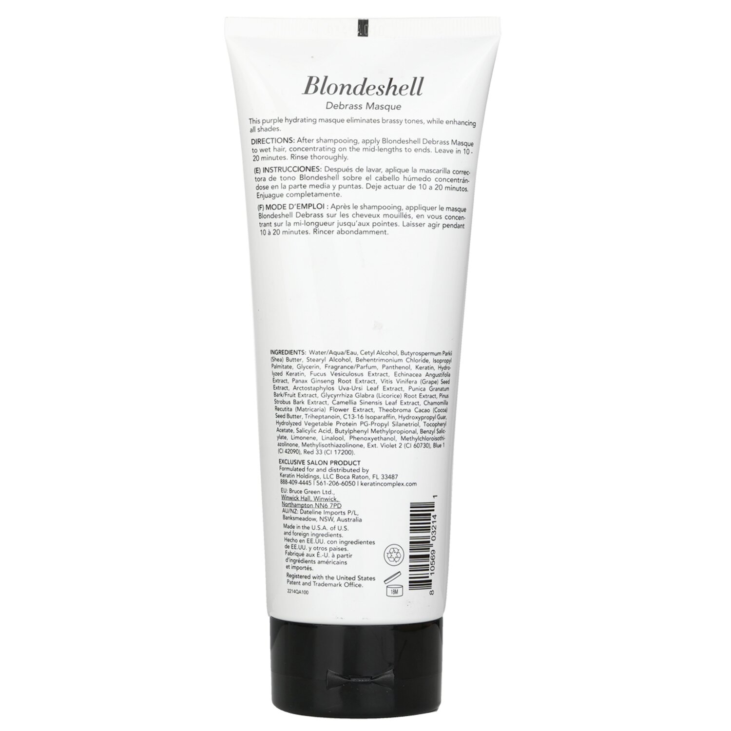 Keratin Complex Blondeshell Debrass դիմակ 207ml/7oz