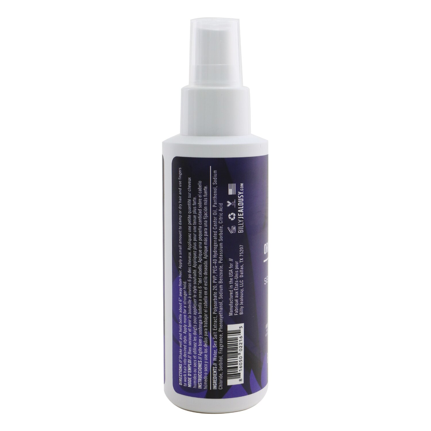 Billy Jealousy Original Gangster Hair & Beard Sea Salt Spray 118ml/4oz