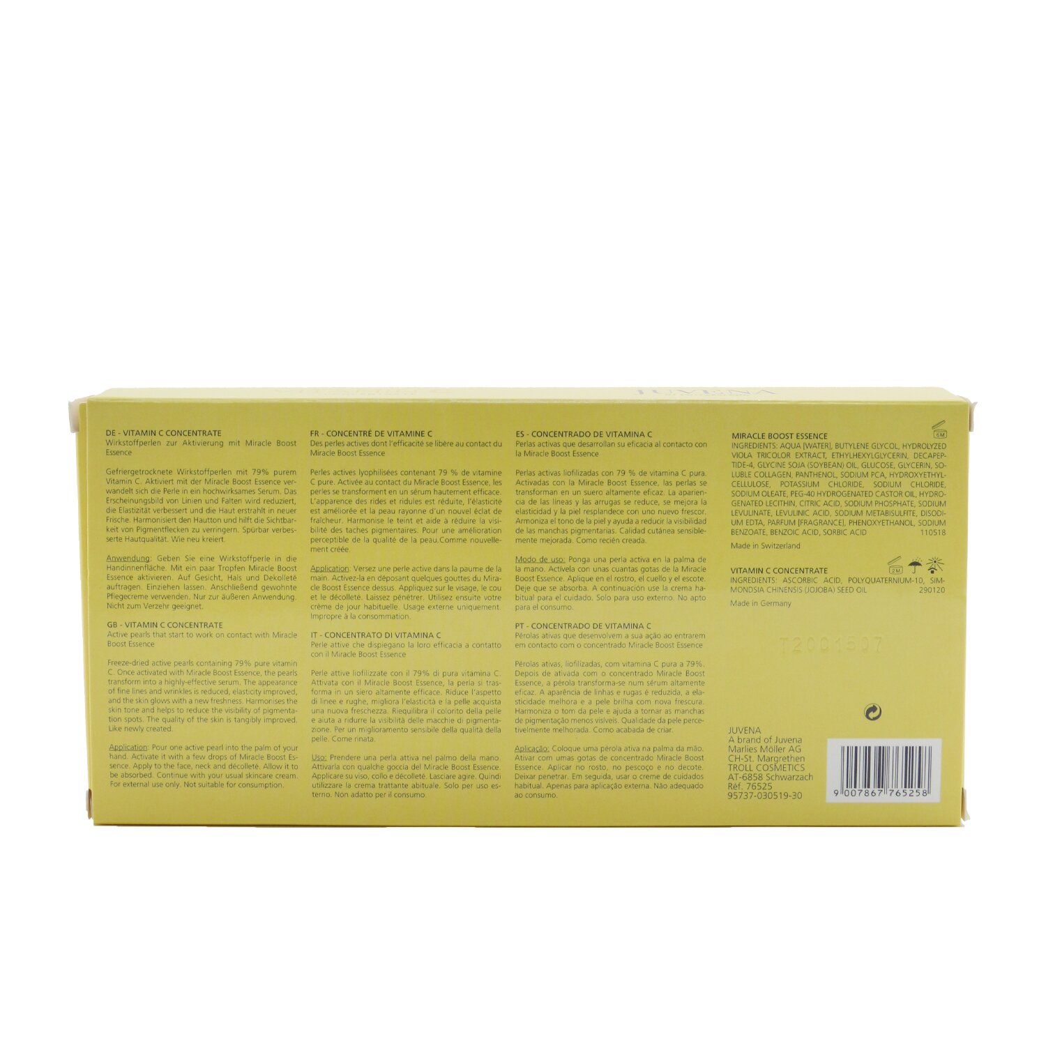 Juvena Vitamin C Concentrate Set: Vitamin C Concentrate + Miracle Boost Essence 7applications