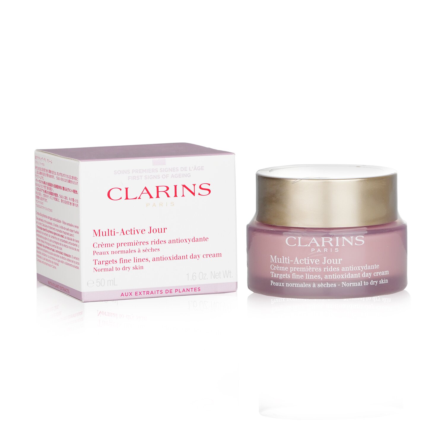 Clarins Multi-Active Day Targets Fine Lines Antioxidant Day Cream - For Normal to Dry Skin 50ml/1.6oz