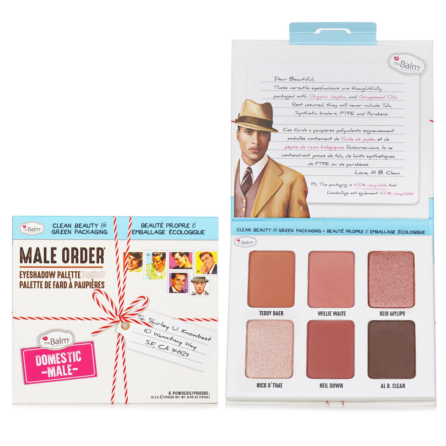TheBalm Male Order Eyeshadow Palette (6x Eyeshadow) 13.2g/0.46oz