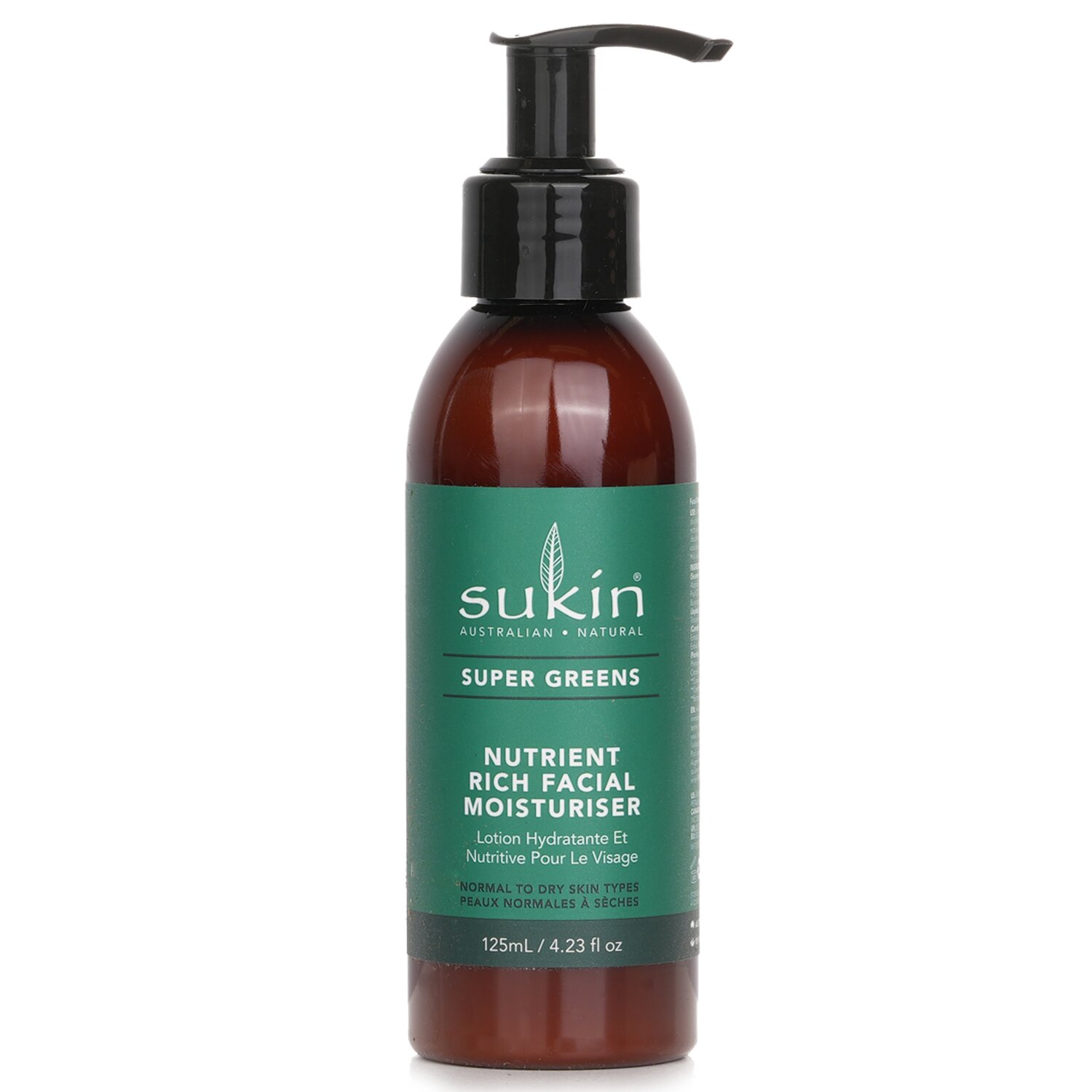 Sukin Super Greens Nutrient Rich Facial Moisturiser (Normal To Dry Skin Types) 125ml/4.23oz