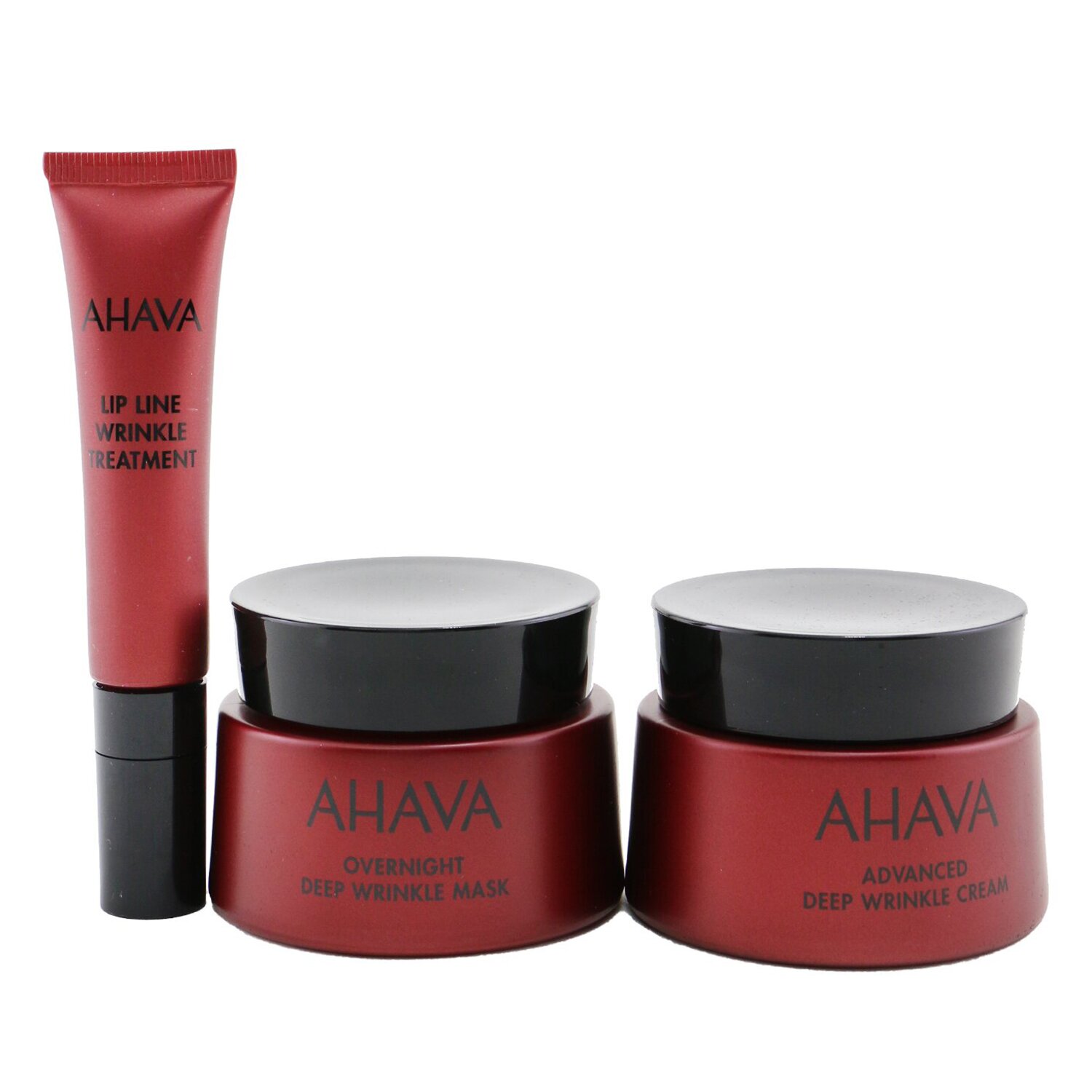 Ahava The Power of Love Apple Of My Eye Set: Deep Wrinkle Cream 50ml+ Deep Wrinkle Mask 50ml+ Lip Wrinkle Treatment 15ml+ Bag 3pcs+1bag