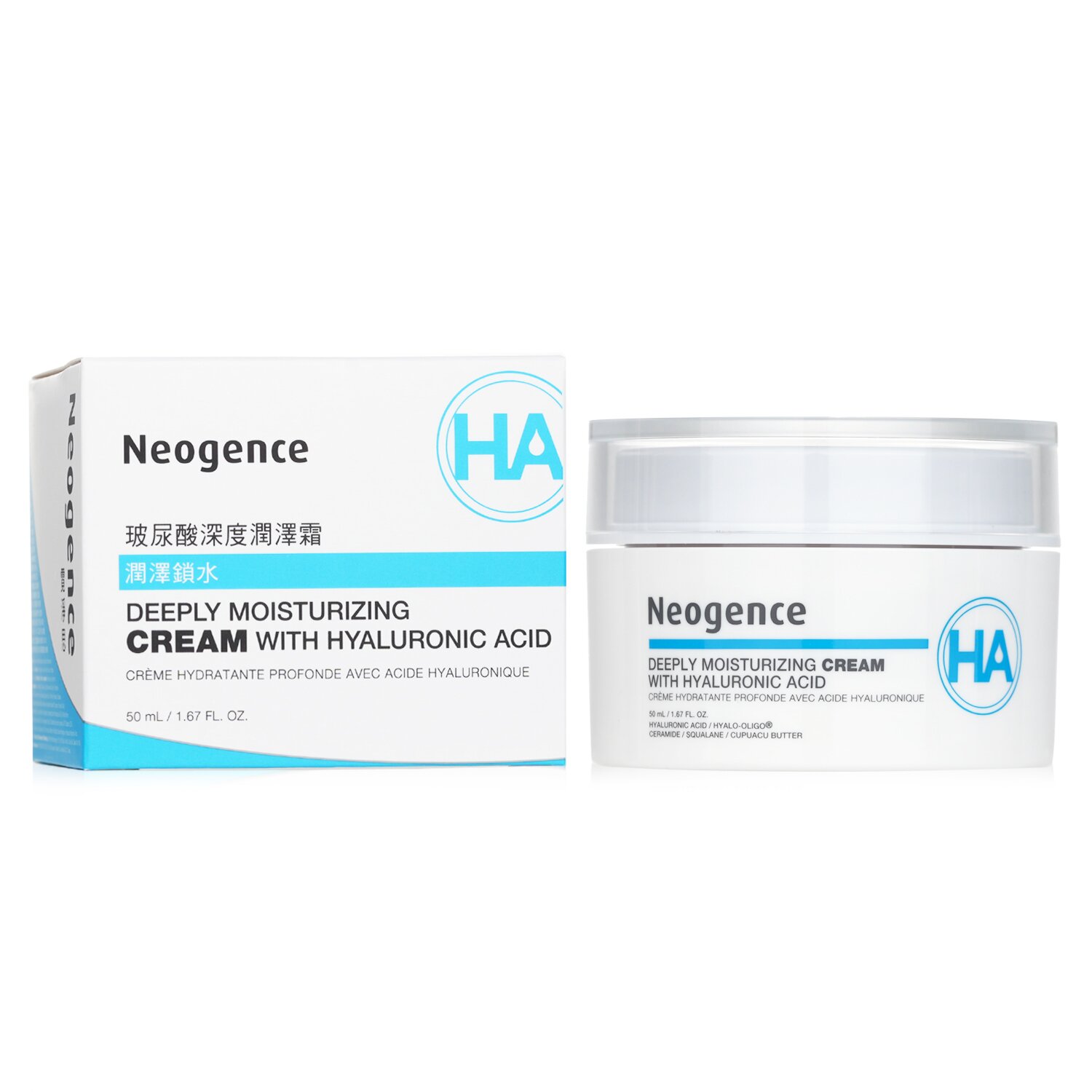 Neogence HA - Deeply Moisturizing Cream With Hyaluronic Acid 50ml/1.67oz