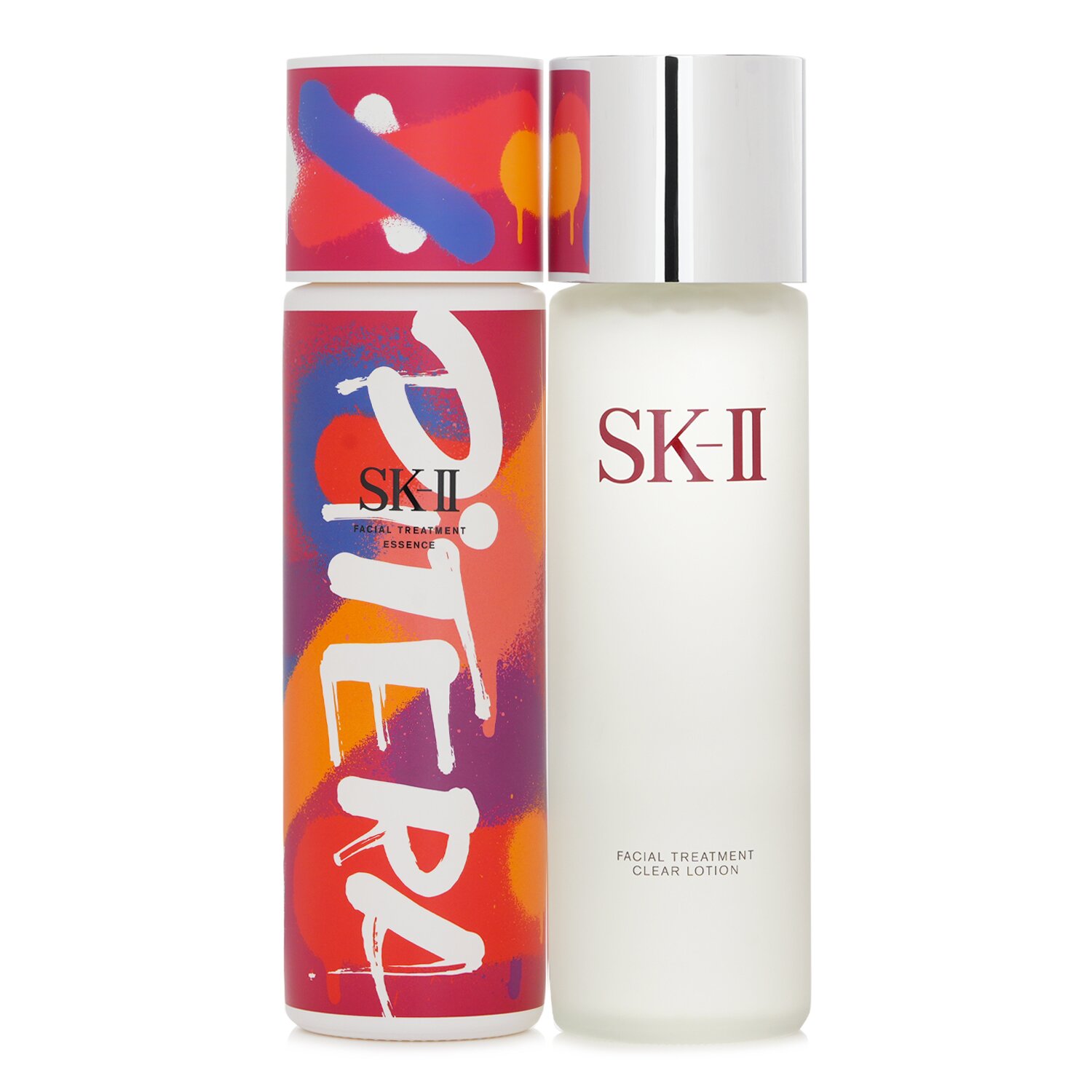 SK II Pitera Deluxe Set (Street Art Limited Edition): Facial Treatment Clear Lotion 230ml + Facial Treatment Essence (Red) 230ml 2ppcs