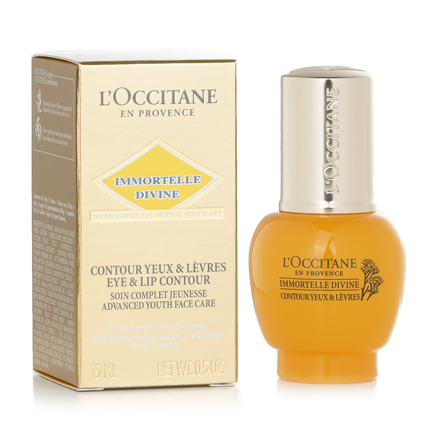 L'Occitane Immortelle Divine Contorno de Ojos & Labios 15ml/0.5oz
