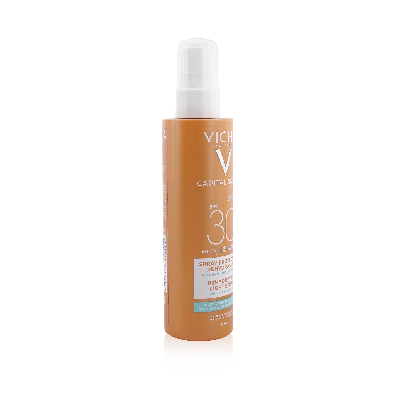Vichy Capital Soleil Beach Protect Rehydrating Light Spray SPF 30 (Water Resistant - Face & Body) 200ml/6.7oz
