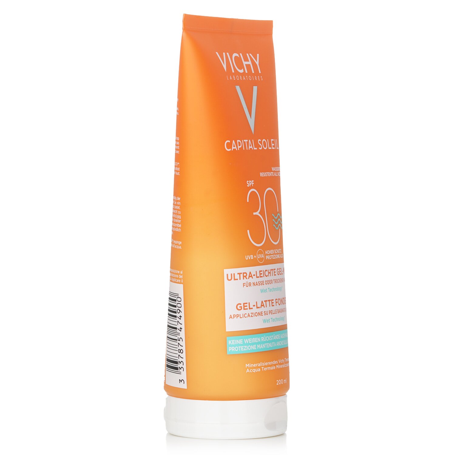 Vichy Capital Soleil Melting Milk Gel SPF 30 - Wet Technology (Water Resistant - Face & Body) 200ml/6.7oz