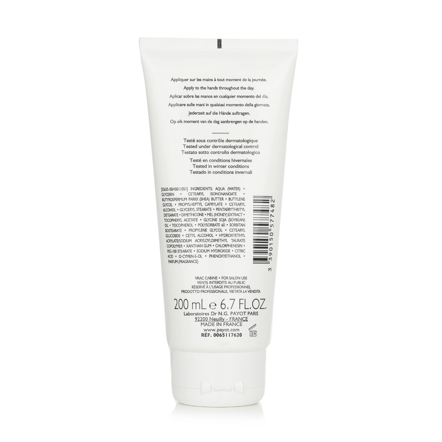 Payot Creme Mains Velours 24hr Nourishing Comforting Care Hand Cream (Salon Size) 200ml/6.7oz