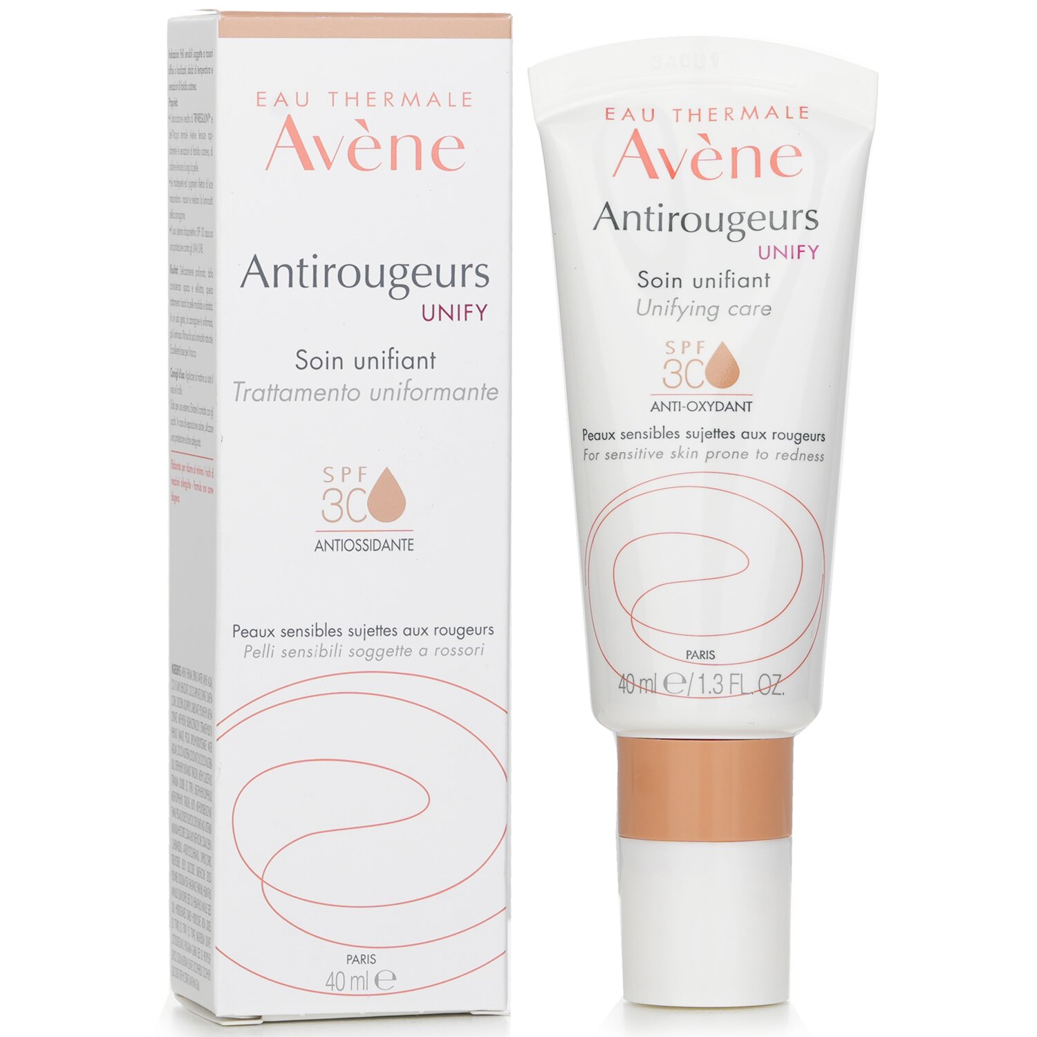 Avene Antirougeurs Unify Unifying Care SPF 30 - For Sensitive Skin Prone to Redness 40ml/1.3oz