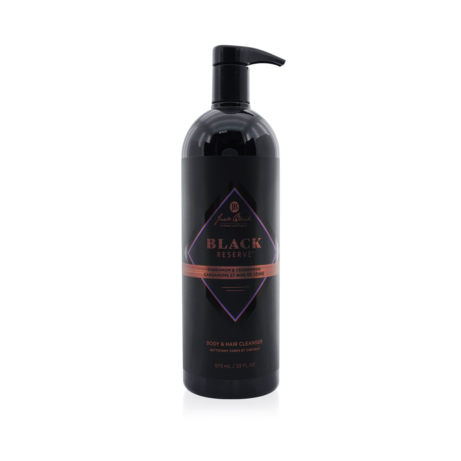 杰克布莱克  Jack Black Black Reserve Body & Hair Cleanser with Cardamom & Cedarwood 975ml/33oz