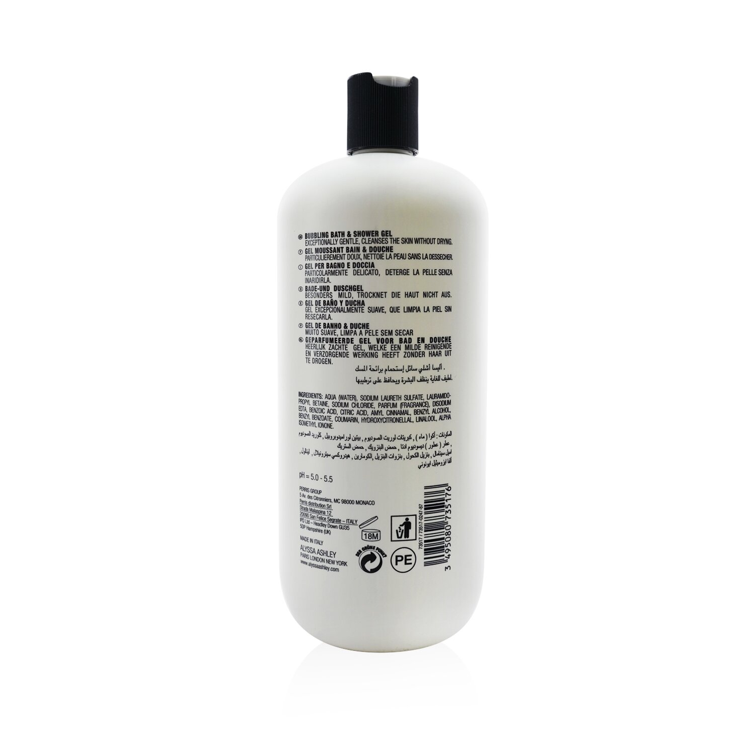 Alyssa Ashley Musk Bubbling Bath & Shower Gel 750ml/25.5oz