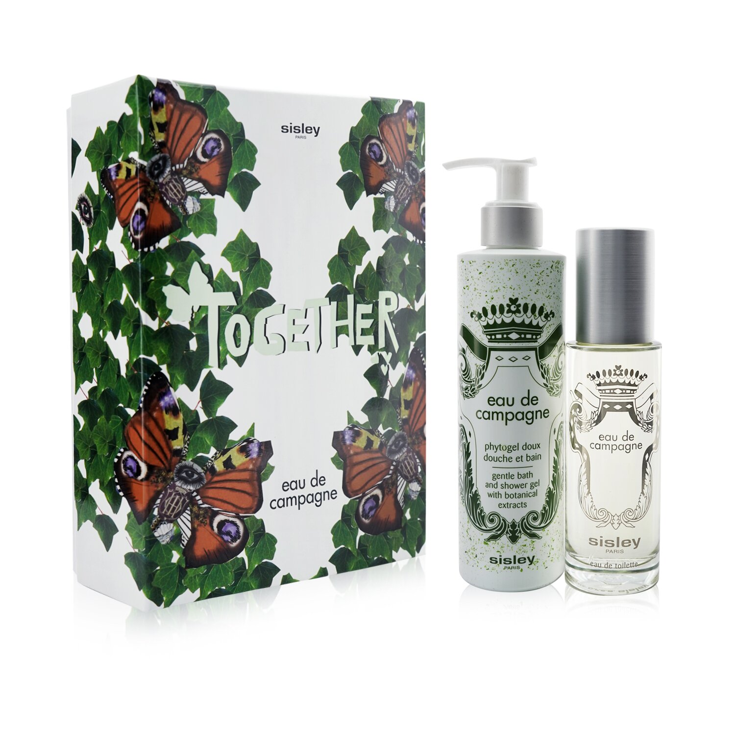 Sisley Eau De Campagne Coffret: Eau De Toilette Spray 100ml/3.3oz + Gentle Bath And Shower Gel 250ml/8.4oz 2pcs