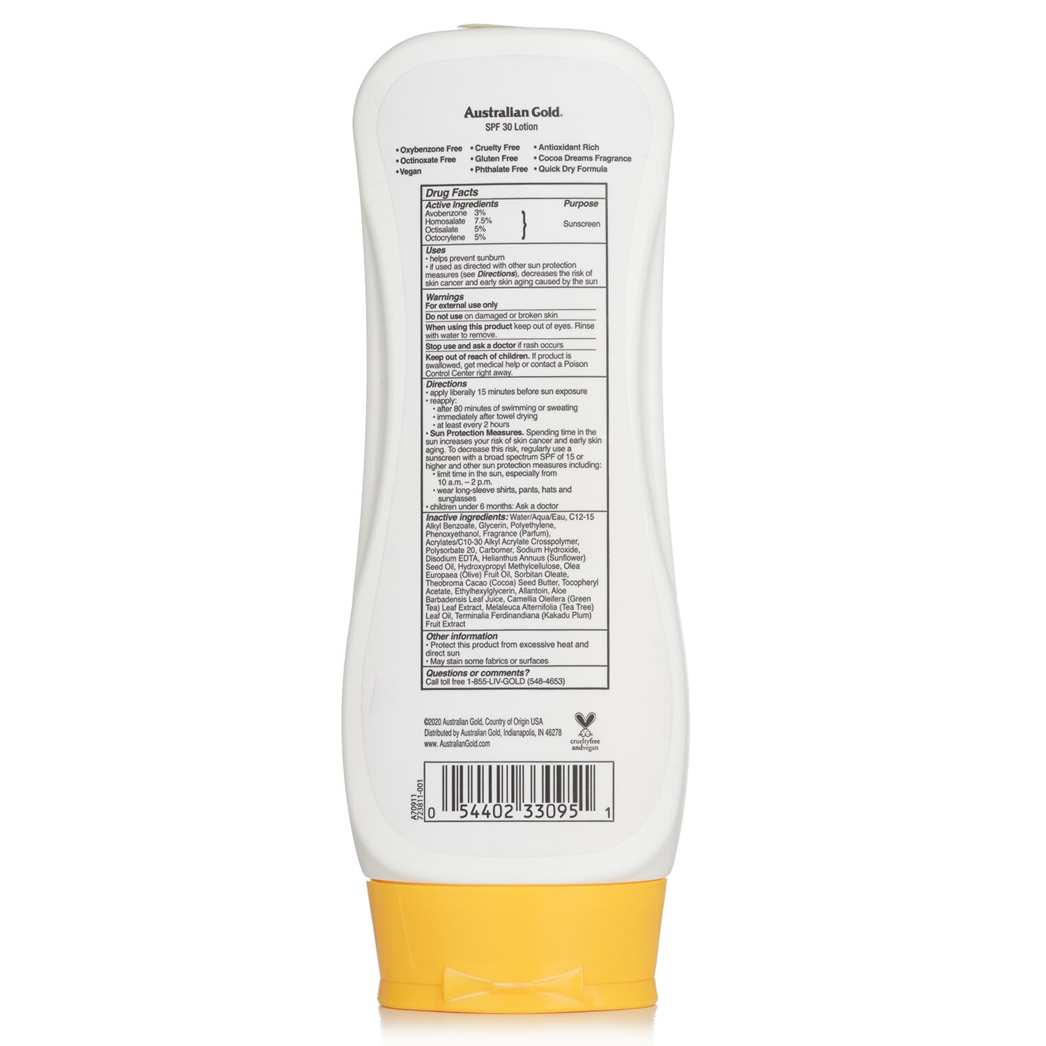 Australian Gold Lotion Sunscreen SPF 30 (Ultimate Hydration) 237ml/8oz