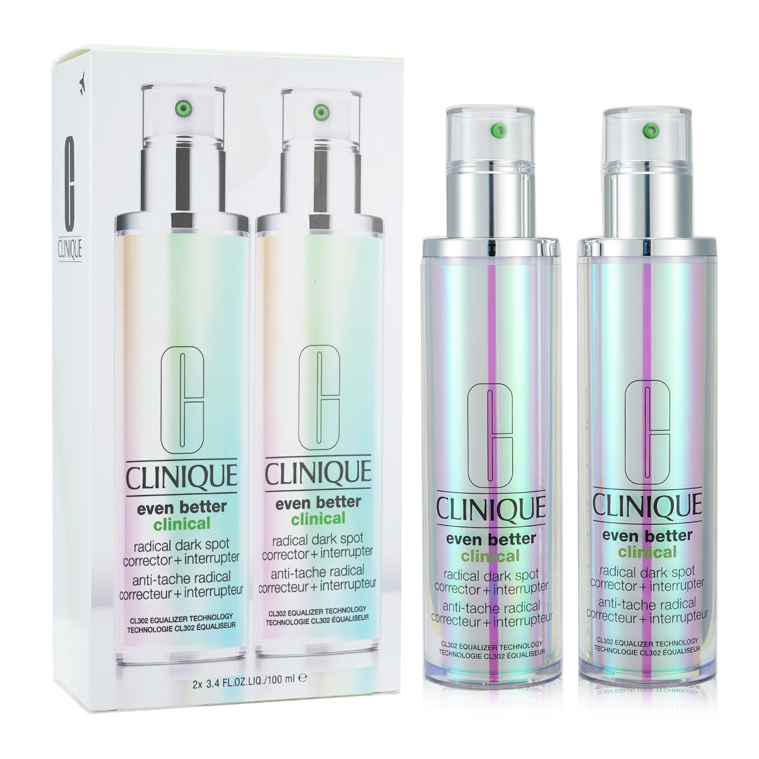 Clinique Even Better Clinical Radical Dark Spot Corrector + Interrupter Duo 2x100ml/3.4oz