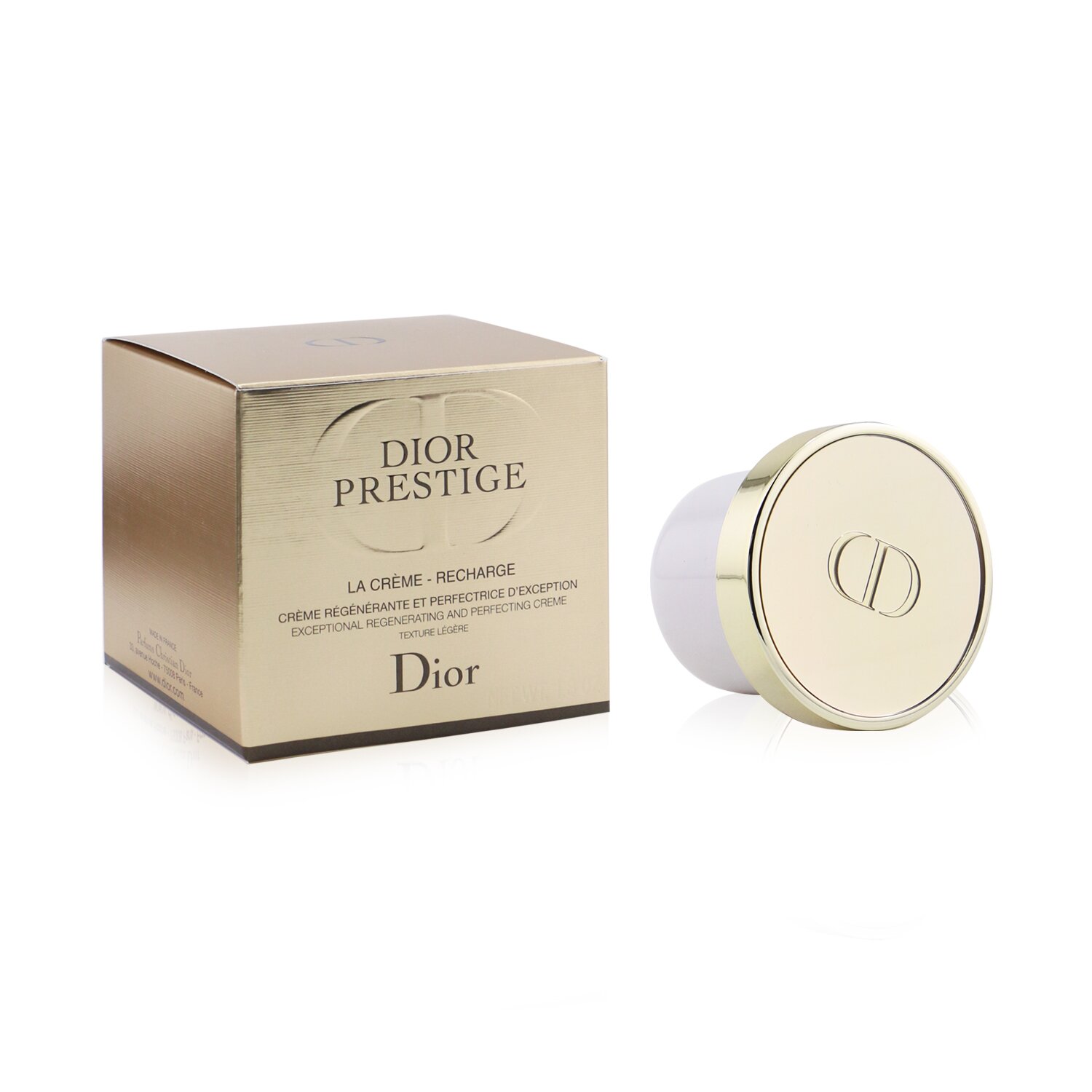 Christian Dior Dior Prestige La Creme Crema Ligera Perfeccionante Y Regenerante Excepcional - Repuesto 50ml/1.8oz