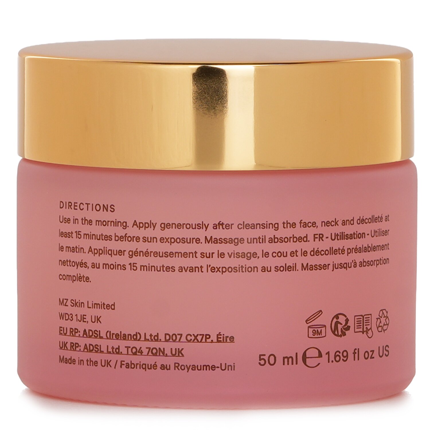 MZ Skin Hydrate & Nourish Hyaluronic & Retinol Day Moisturiser SPF 30 50ml/1.69oz