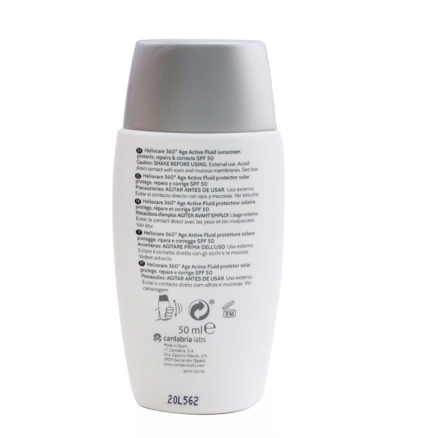 Heliocare by Cantabria Labs Heliocare 360 Age Active Fluid 50ml/1.7oz
