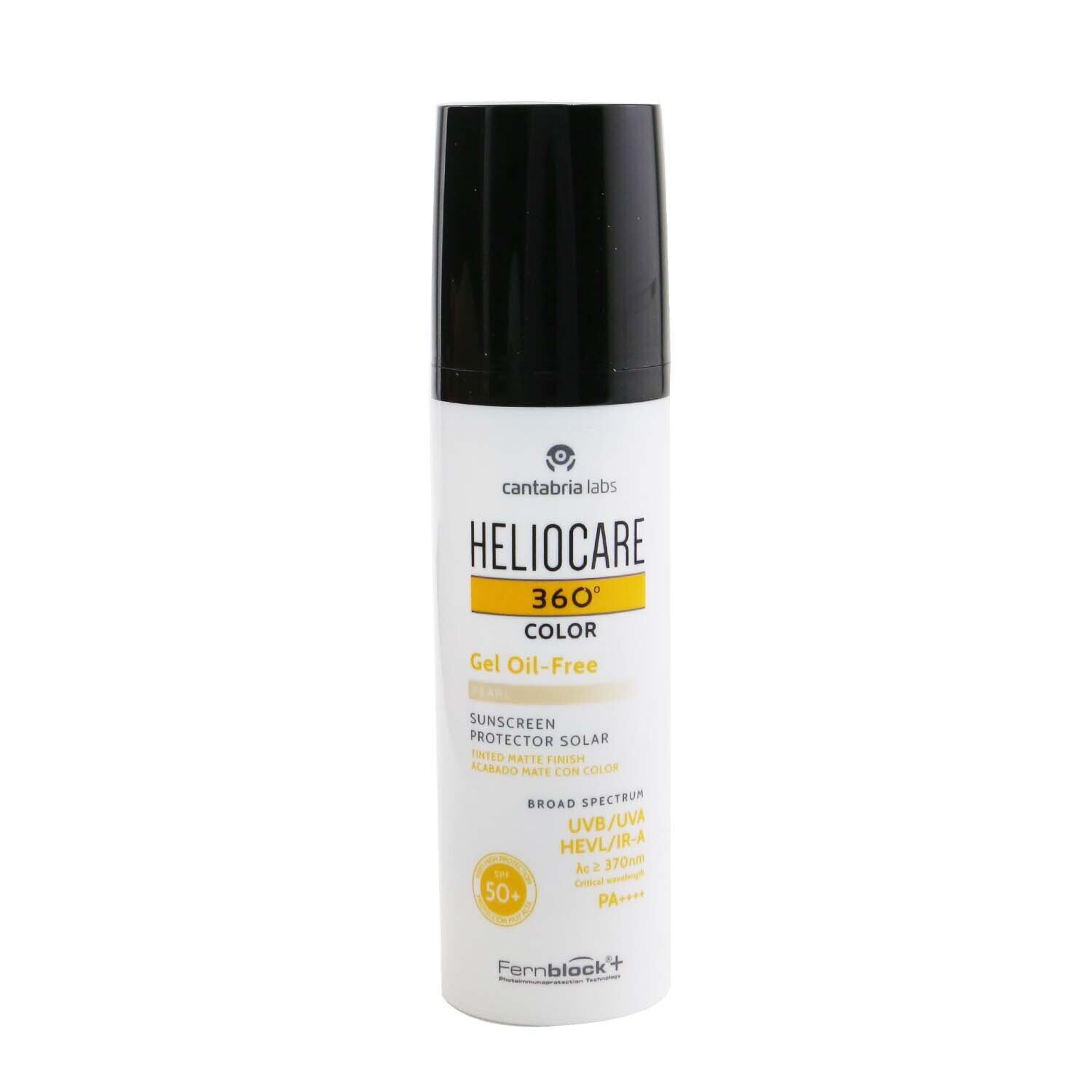 Heliocare by Cantabria Labs جل لوني Heliocare 360 - خالٍ من الزيت (لمسة نهائية غير لامعة خفيفة اللون) SPF 50 50ml/1.7oz