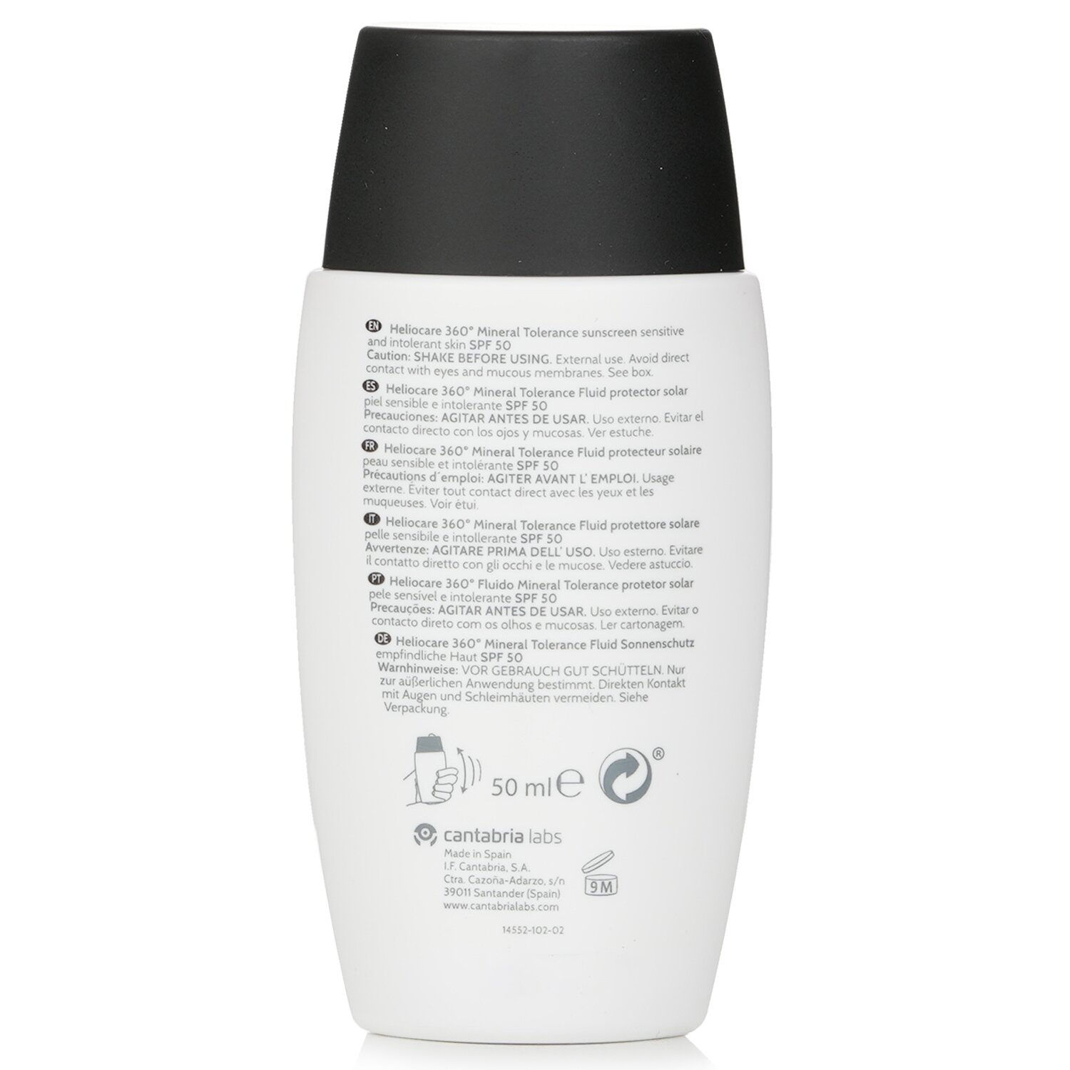 Heliocare by Cantabria Labs Heliocare 360 Mineral Tolerance Fluid SPF50 50ml/1.7oz