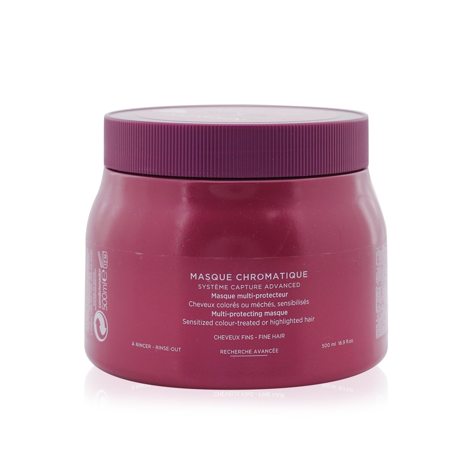 Kerastase Reflection Masque Chromatique Multi-Protecting Masque - Sensitized Colour-Treated or Highlighted Hair - Fine Hair (Cap Slight Damaged) 500ml/16.9oz