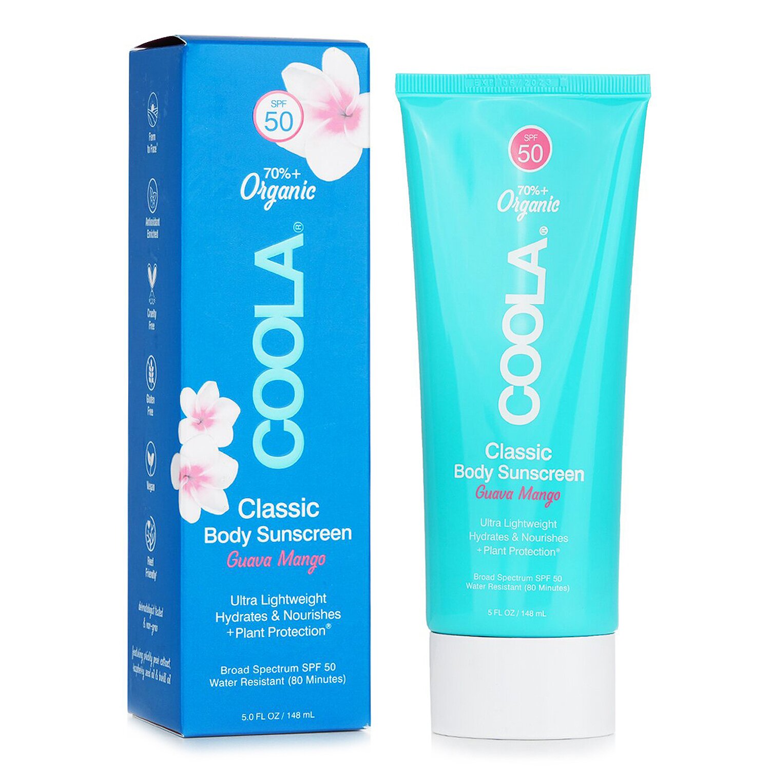 Coola Classic Body Organic Sunscreen Lotion SPF 50 - Guava Mango 148ml/5oz