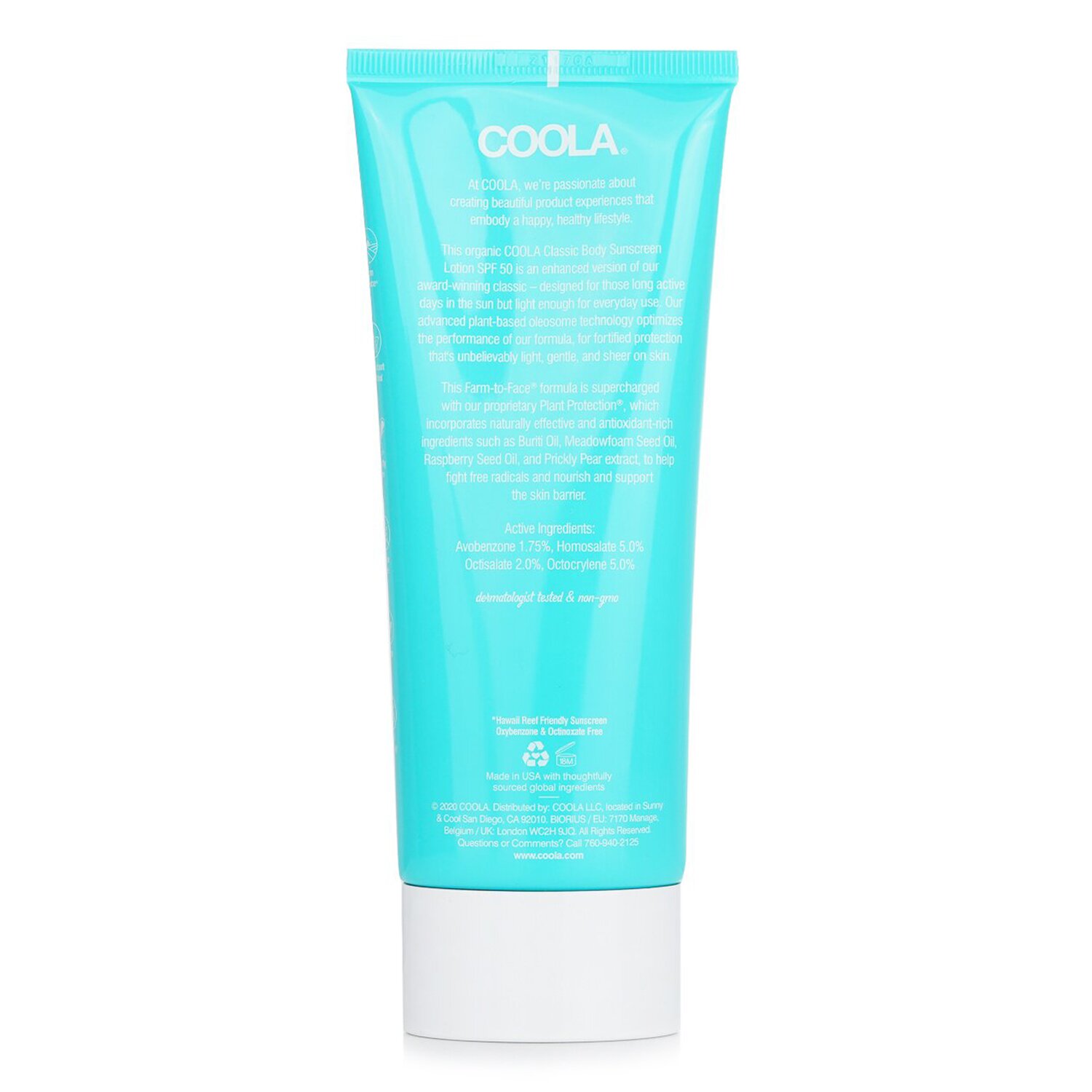 Coola Classic Body Organic Sunscreen Lotion SPF 50 - Guava Mango 148ml/5oz