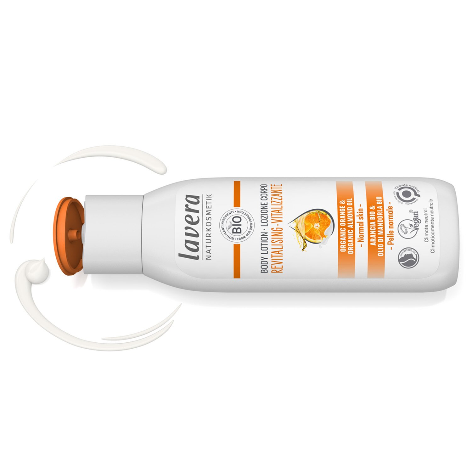 Lavera Balsam do ciała (rewitalizujący) - z organiczną pomarańczą i organicznym olejkiem migdałowym - do skóry normalnej 200ml/7oz