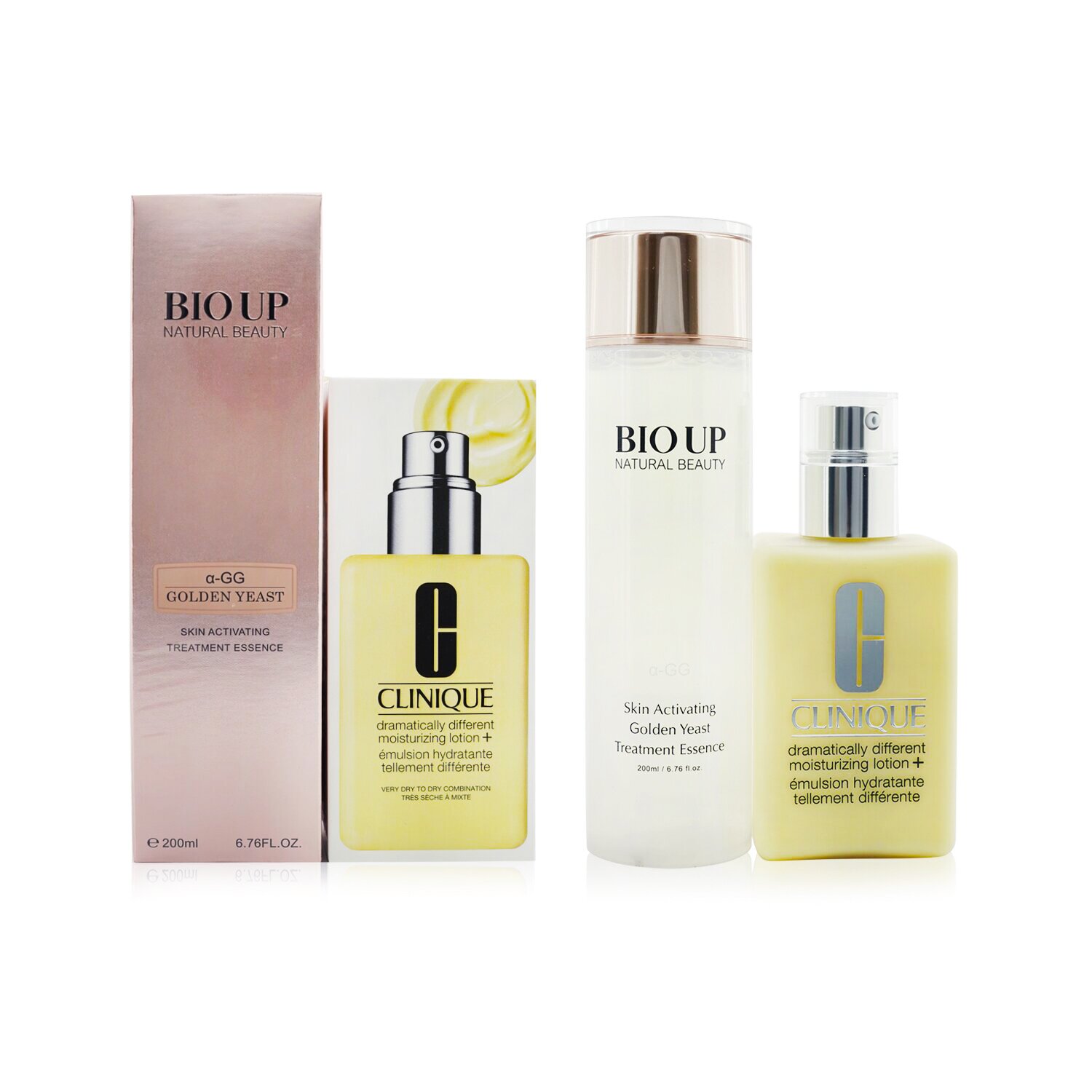 Clinique Dramatically Different Moisturizing Lotion+ 200ml FOC Natural Beauty BIO UP Treatment Essence 200ml 2pcs