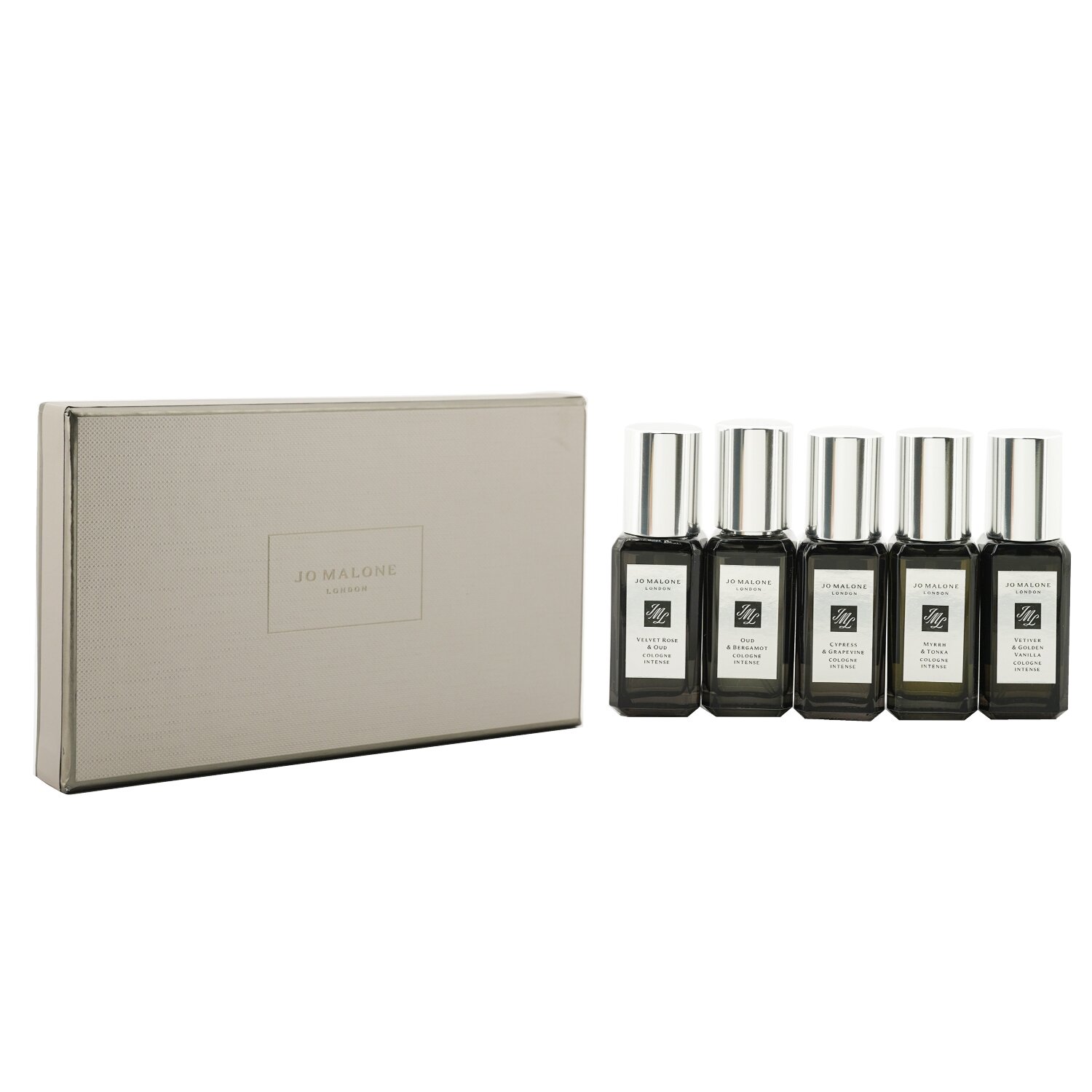 Jo Malone Cologne Intense Collection: Cypress & Grapevine, Myrrh & Tonka, Oud & Bergamot, Velvet Rose & Oud, Vetiver & Golden Vanilla 5x9ml/0.3oz
