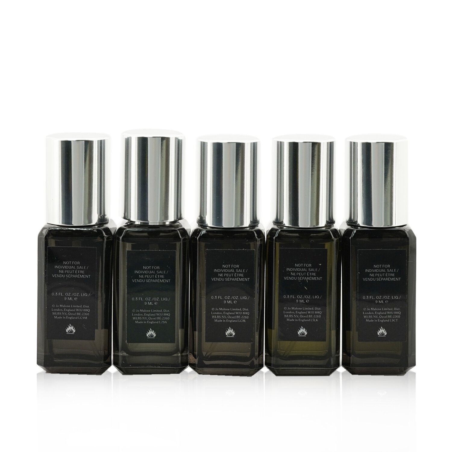 Jo Malone Cologne Intense Collection: Cypress & Grapevine, Myrrh & Tonka, Oud & Bergamot, Velvet Rose & Oud, Vetiver & Golden Vanilla 5x9ml/0.3oz