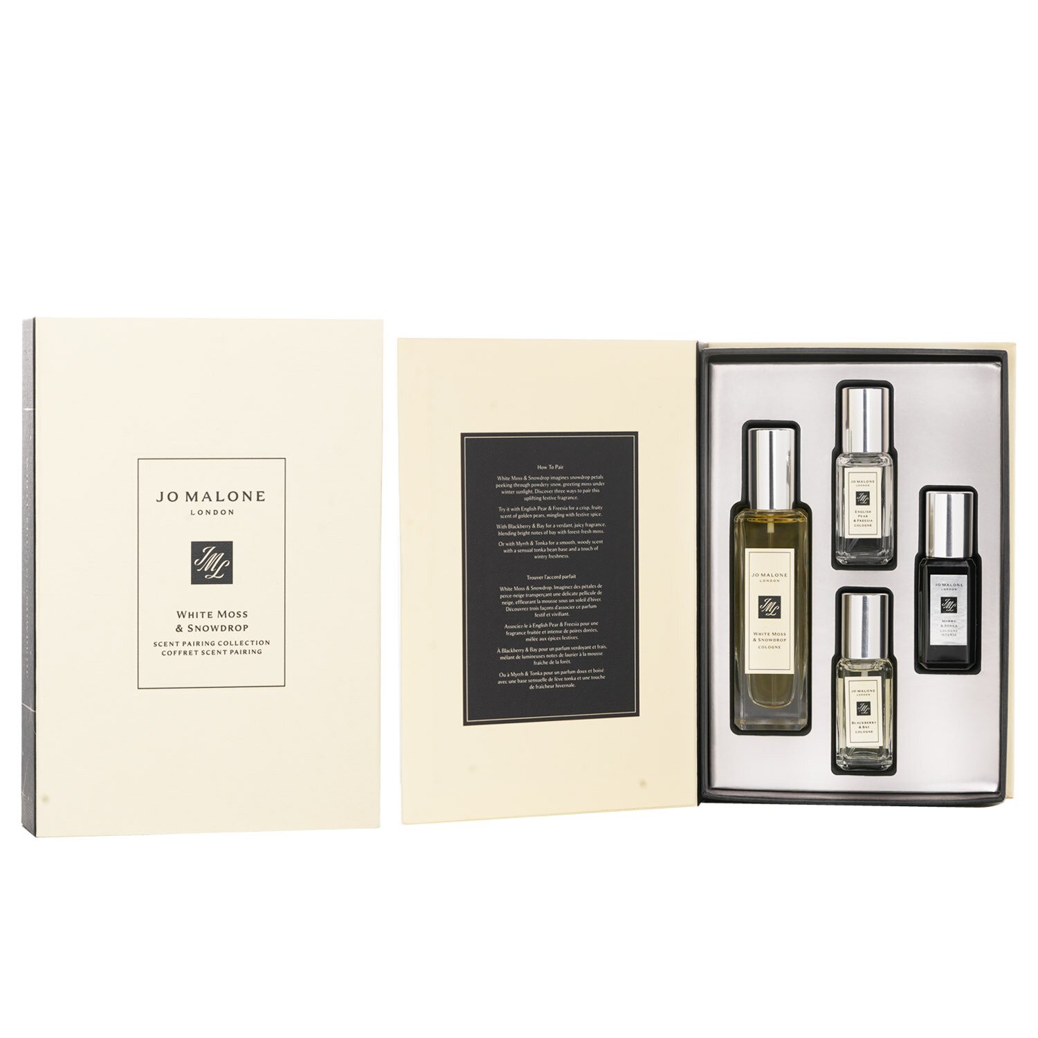 Jo Malone White Moss & Snowdrop Scent Pairing Collection 4pcs