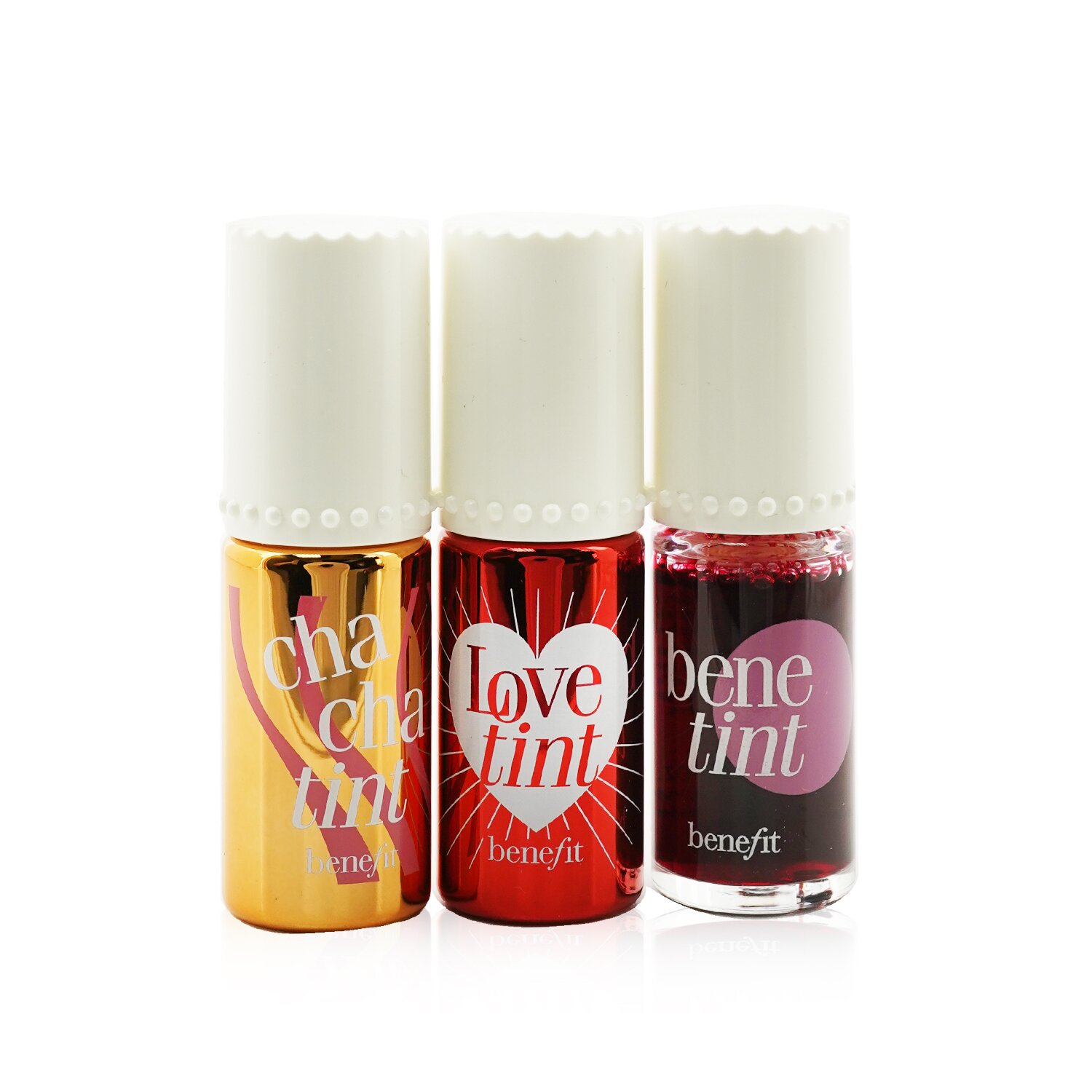 Benefit Lip Tints to Love Set (1x Chachatint 6ml + 1x Lovetint 6ml +1x Benetint 6ml) 3x6ml/0.2oz
