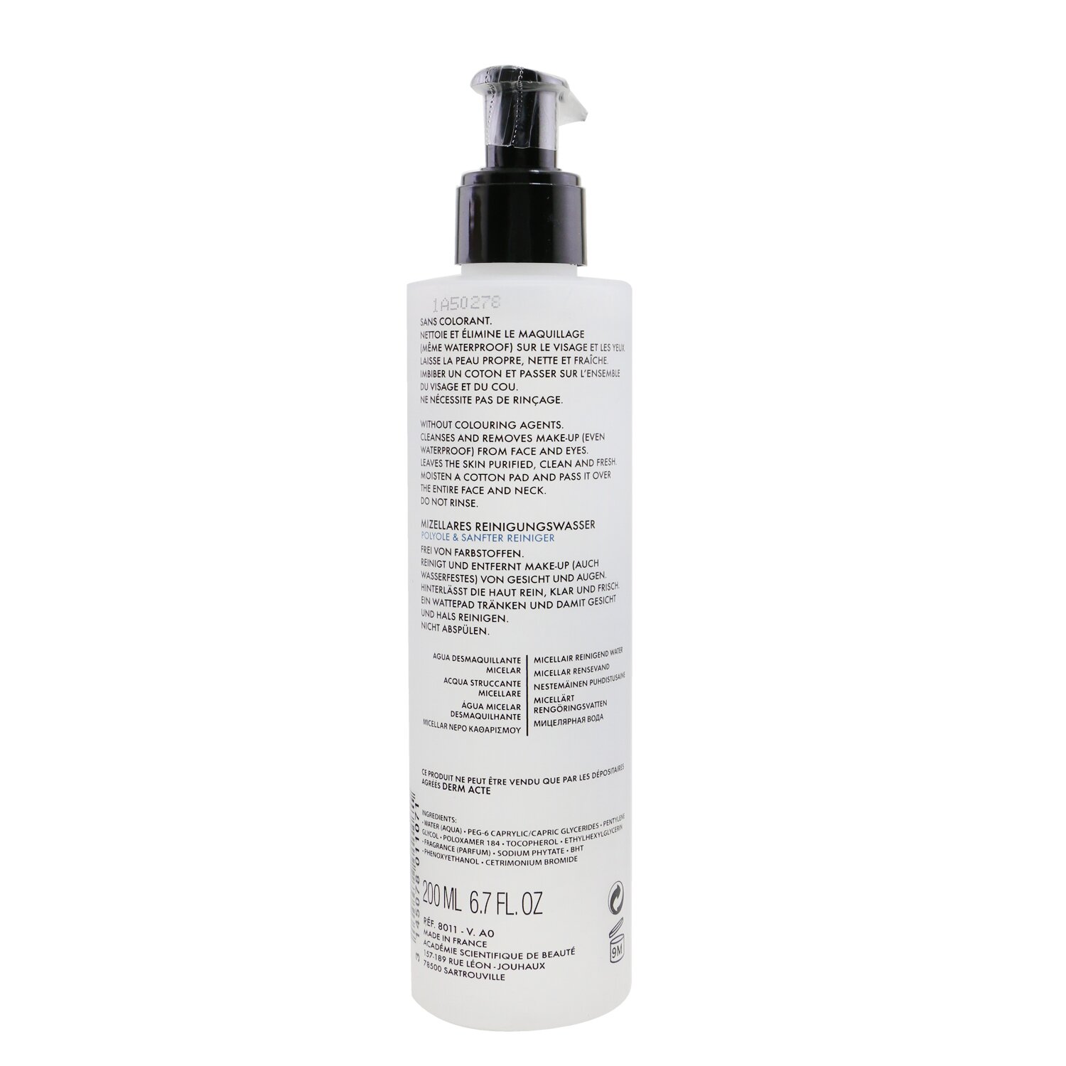 Academie Micellar Cleansing Water (Face & Eyes) 200ml/6.7oz