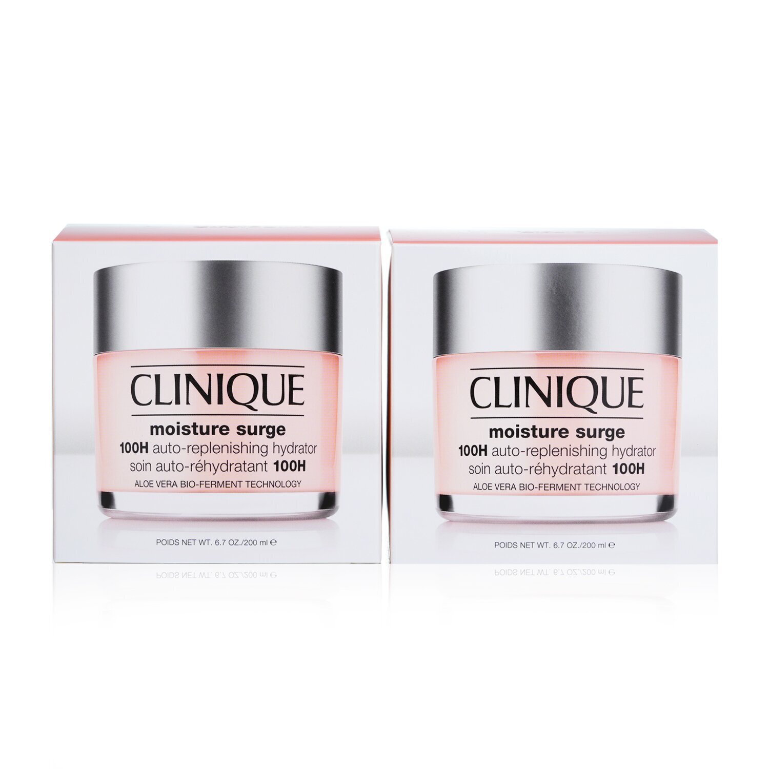 Clinique Moisture Surge 100H Auto-doplňující hydratační hydratační přístroj (velikost Jumbo) Duo Pack 2x200ml/6.7oz