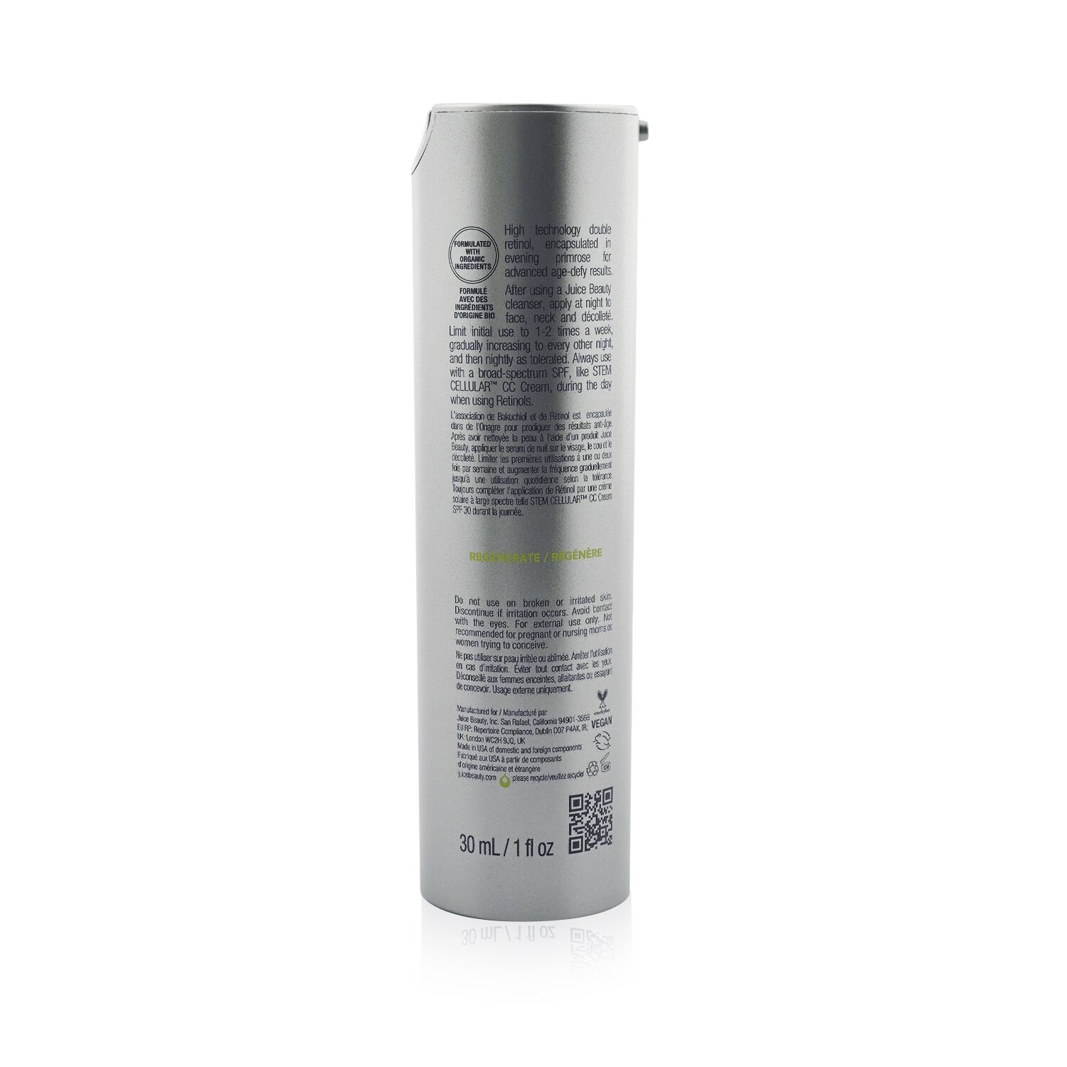 Juice Beauty Stem Cellular Anti-Wrinkle Retinol Overnight Serum 30ml/1oz