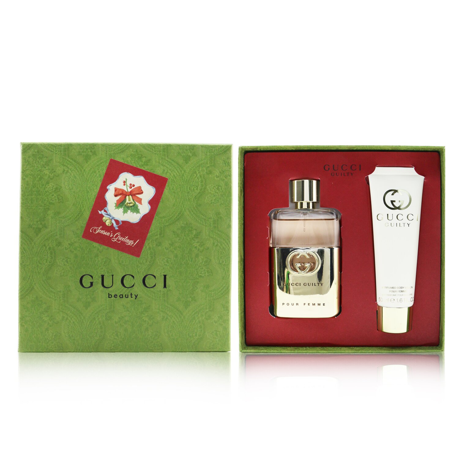 Gucci Guilty Coffret: Eau De Parfum 50ml/1.6oz + Perfumed Body Lotion 50ml/1.6oz 2pcs