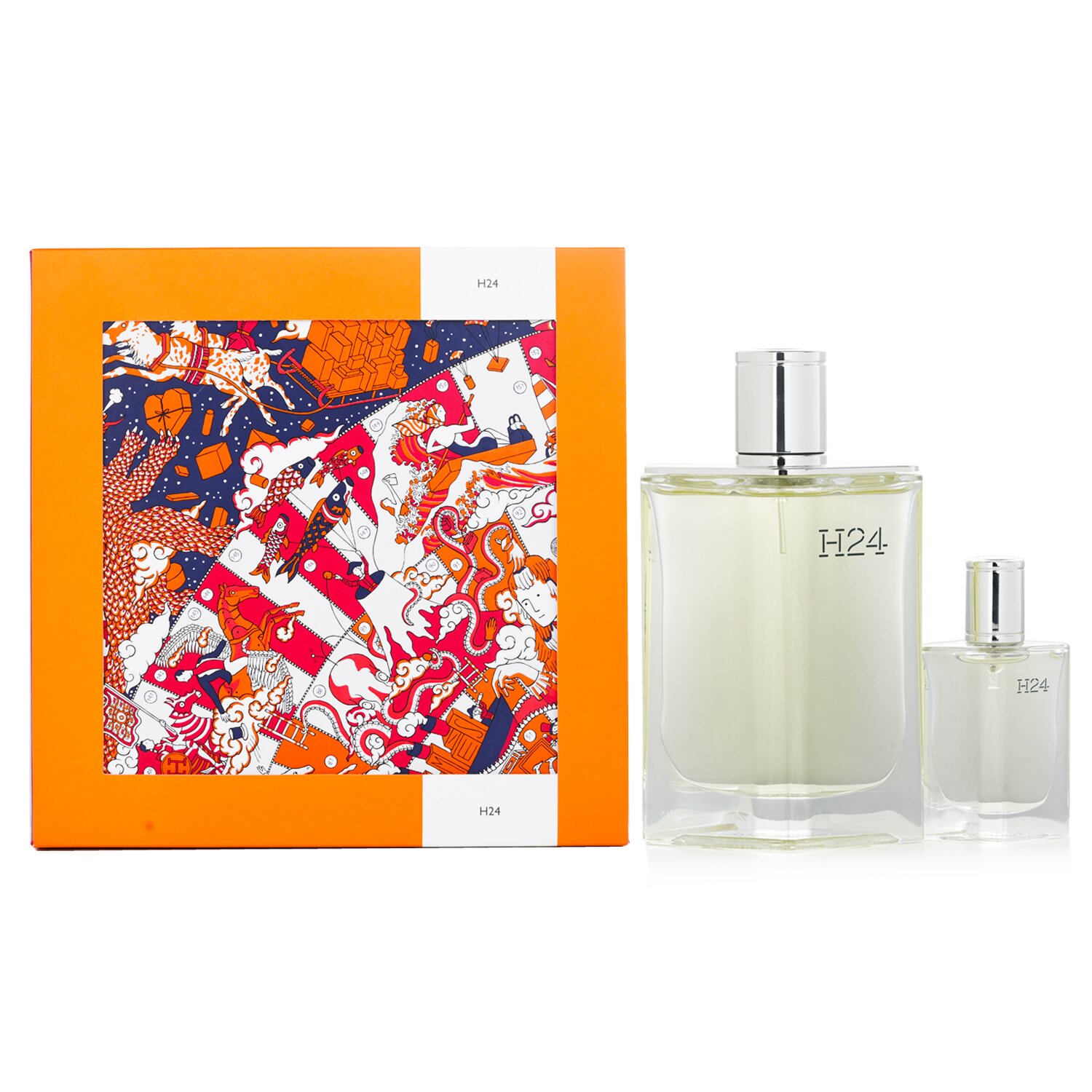 エルメス Hermes H24 Coffret: Eau De Toilette Spray 100ml/3.3oz + Eau De Toilette Spray 12.5ml/0.42oz 2pcs