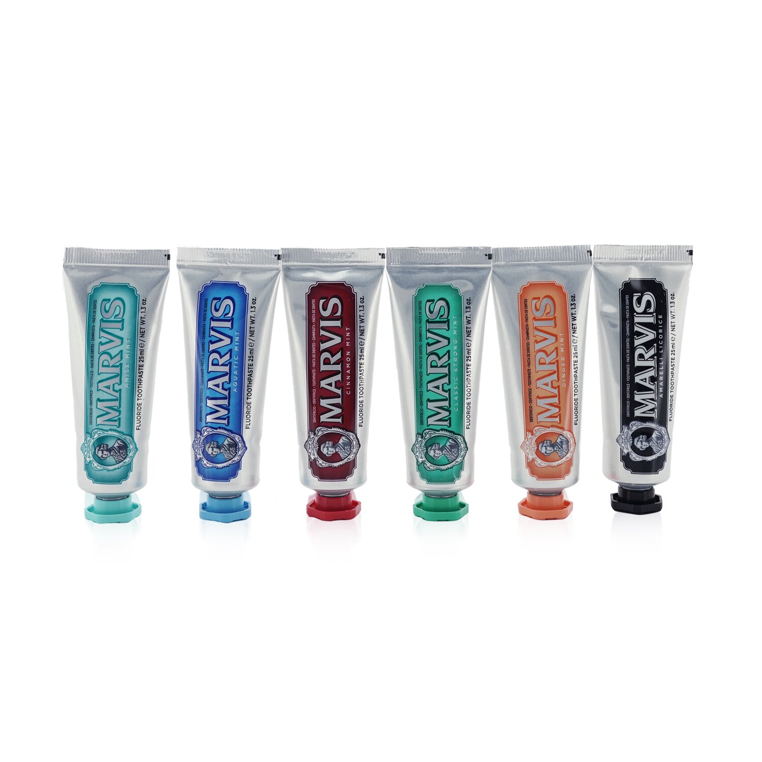 Marvis ยาสีฟัน Flavour Collection ขนาดพกพา 6x 25ml/1.3oz