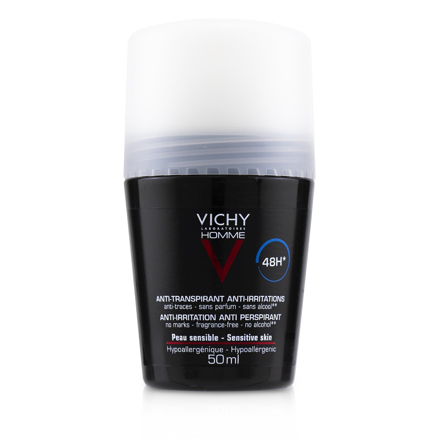 Vichy Homme 48H* Anti-Irritations & Anti Perspirant Roll-On דאודורנט רול-און (עור רגיש) 50ml/1.69oz