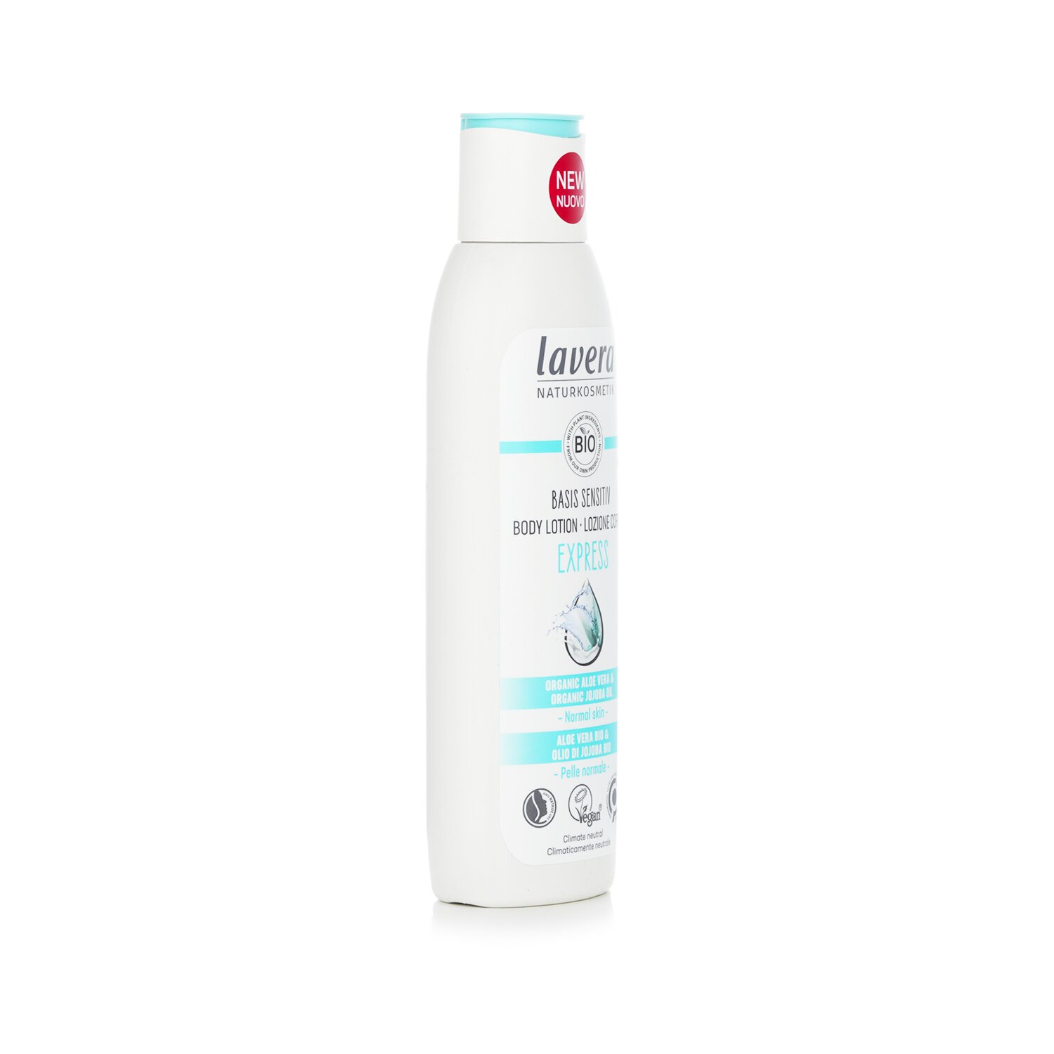Lavera Basis Sensitiv Express Body Lotion With Orgnic Aloe Vera & Organic Jojoba Oil - For Normal Skin 250ml/8.7oz