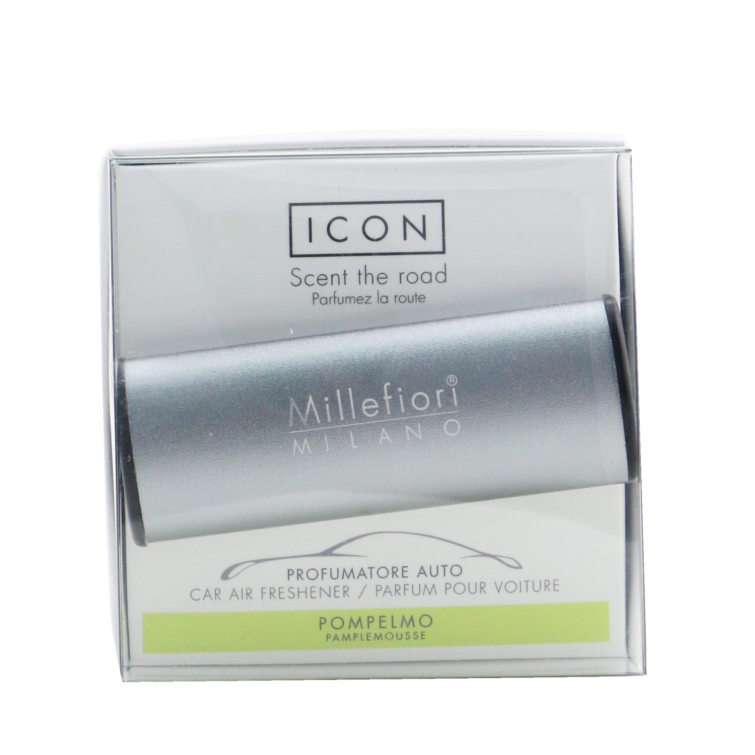 Millefiori Icon Metallo Car Air Freshener - Pompelmo (Mat Case) 1pc