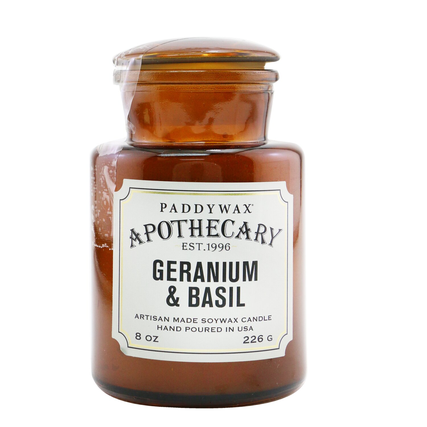 Paddywax Apothecary Свеча - Geranium & Basil 226g/8oz