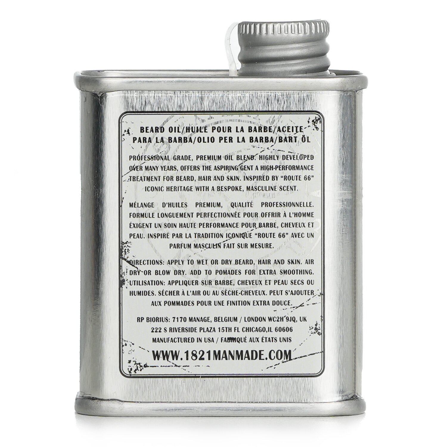 18.21 Man Made Beard, Hair and Skin Oil 60ml/2oz