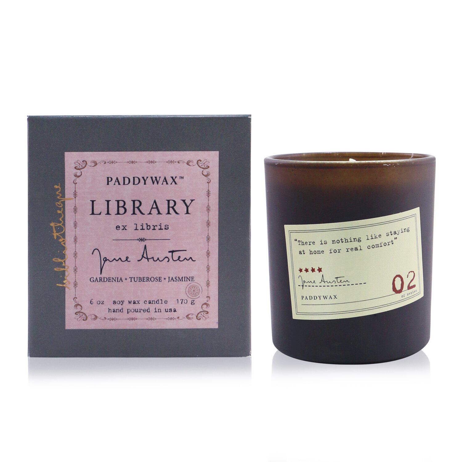 Paddywax Library Candle - Jane Austen 170g/6oz