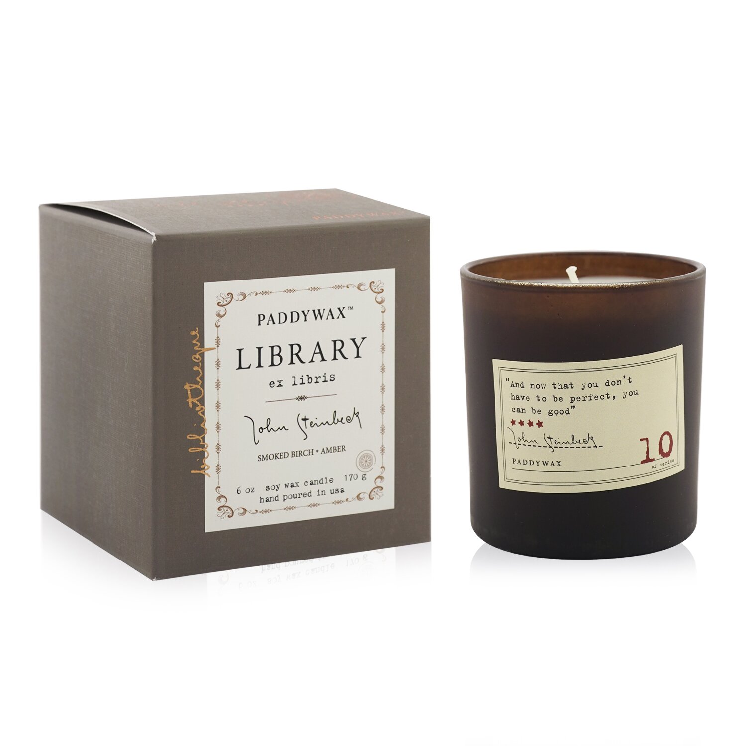 Paddywax Library Candle - John Steinbeck 170g/6oz