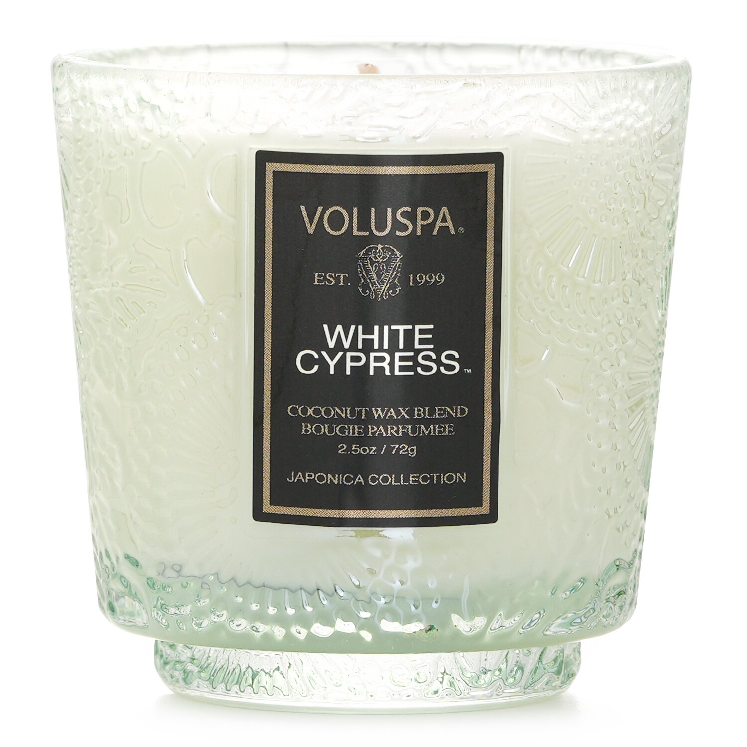 Voluspa Petite Pedestal Candle - White Cypress 72g/2.5oz